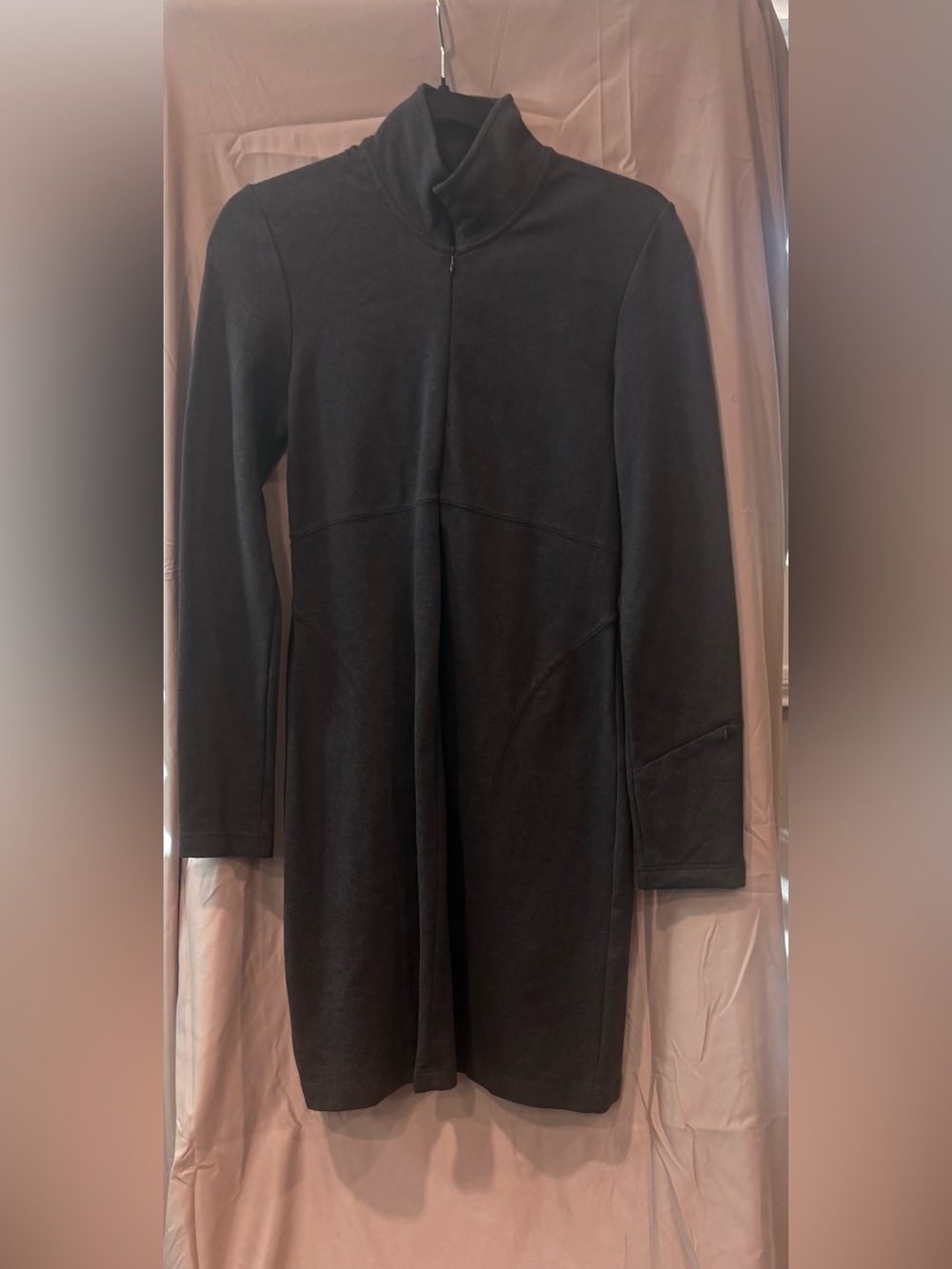 Athleta Black Long Sleeve Casual Dress